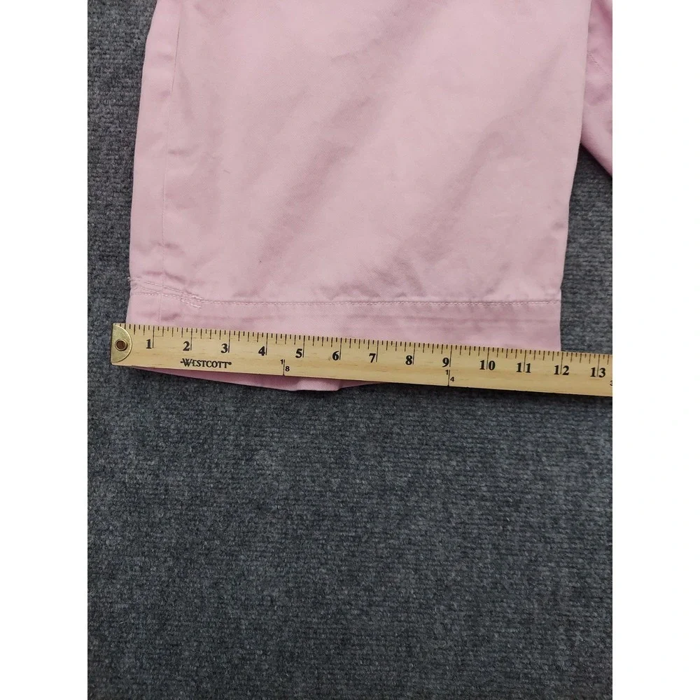 Vintage POLO RALPH LAUREN Shorts Mens 35 Pink Chino Drawstring Cotton Walking
